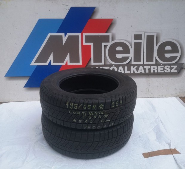 R/2DB! [GYRI HASZNLT] TLI GUMI - 195/ 65R16 - 92H - CONTINENTAL -